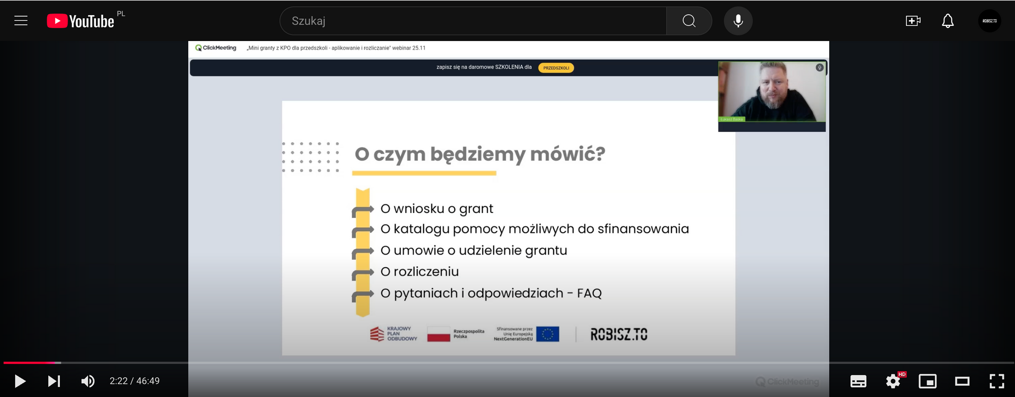 Mini granty dla przedszkoli - nagranie webinaru 25.11