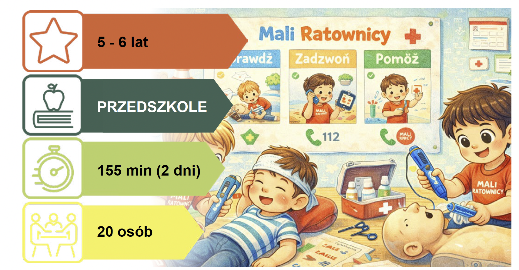 Scenariusz dla Przedszkoli: MAŁY RATOWNIK - KIEDY KTOŚ POTRZEBUJE POMOCY