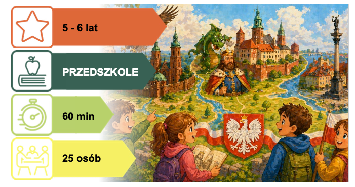 Scenariusz dla Przedszkoli: KRÓLEWSKIM SZLAKIEM OD GNIEZNA DO WARSZAWY