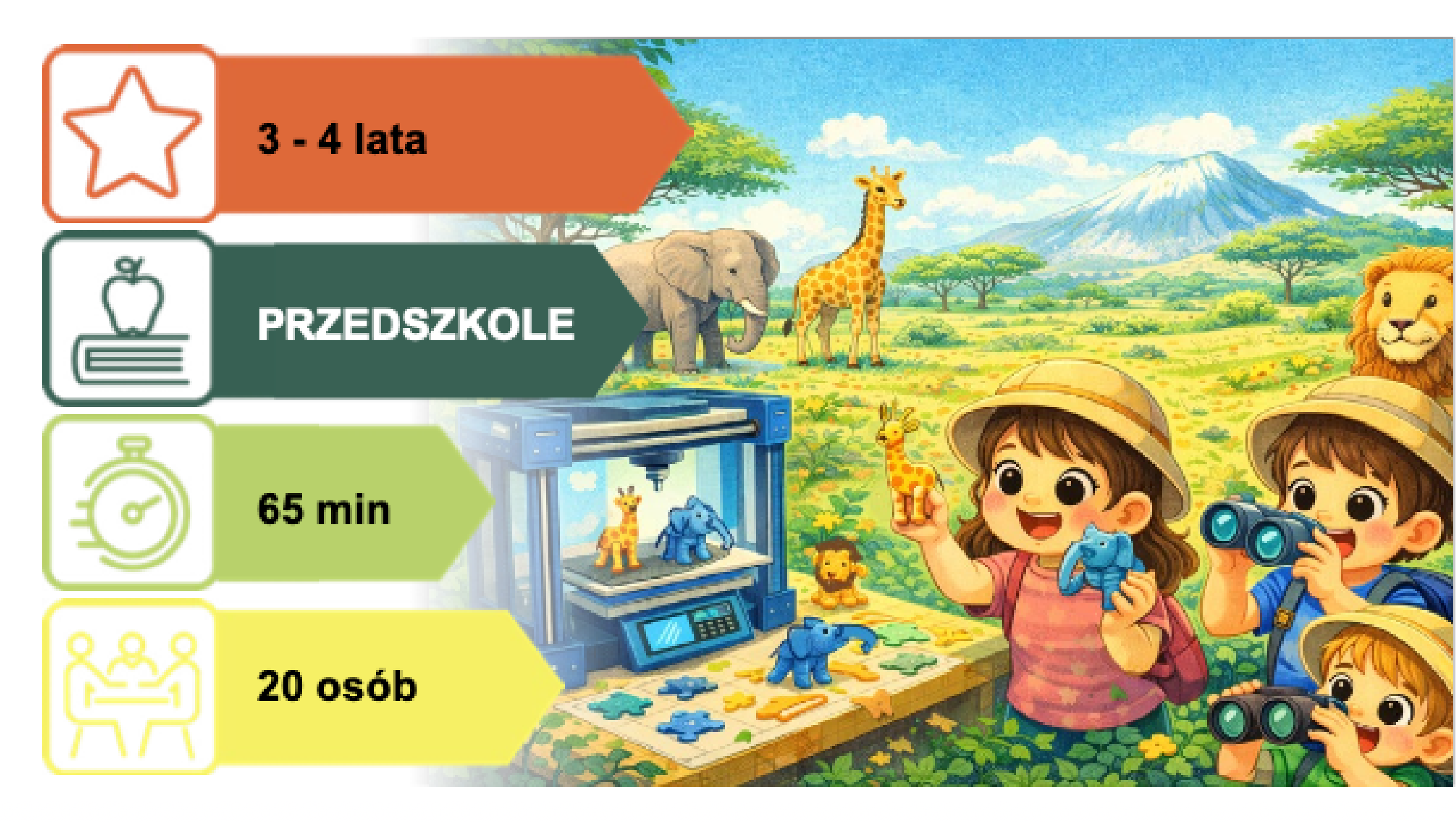 Scenariusz dla Przedszkoli: KIERUNEK KENIA - ZACZAROWANE SAFARI